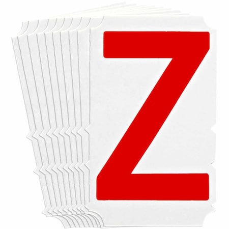Brady Quik-Align 5120 Series Polyester 3 in Lbl Legend: Z Red 10PK 5120P-Z